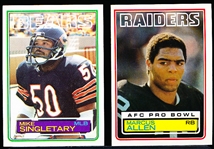 1983 Topps Fb- 2 Cards