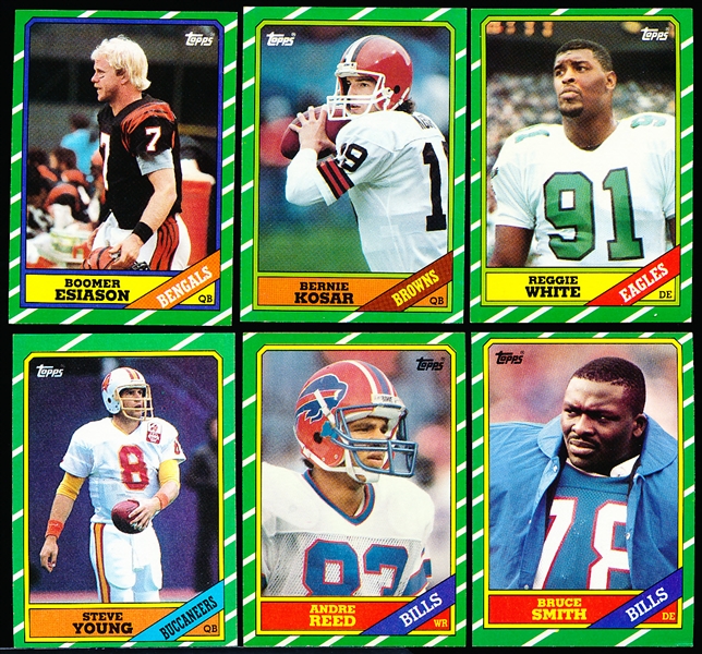1986 Topps Fb- 6 Cards