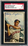 1953 Bowman Color Bsbl. #86 Harry Simpson, Indians- Autographed- SGC Certified/ Slabbed