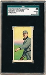 1909 T206 Bb- Sam Crawford, Detroit- Throwing Pose- SGC 35 (Good+ 2.5)- Piedmont 150 back