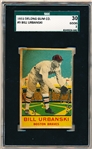 1933 Delong Bb- #9 Bill Urbanski, Boston Braves- SGC 30 (Good 2)