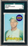 1969 Topps Baseball- #260 Reggie Jackson, A’s- Rookie! – SGC 70 (Ex+ 5.5)