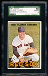 1967 Topps Baseball- #36 Bob Tillman, Red Sox- SGC 88 (Nm/Mt 8)