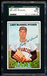 1967 Topps Baseball- #46 Lindy McDaniel, Giants- SGC 88 (Nm/Mt 8)