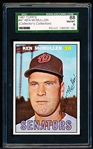 1967 Topps Baseball- #47 Ken McMullen, Senators- SGC 88 (Nm/Mt 8)