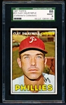 1967 Topps Baseball- #53 Clay Dalrymple, Phillies- SGC 88 (Nm/Mt 8)