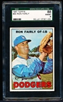 1967 Topps Baseball- #94 Ron Fairly, Dodgers- SGC 88 (Nm/Mt 8)