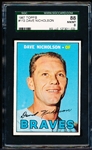 1967 Topps Baseball- #113 Dave Nicholson, Braves- SGC 88 (Nm/Mt 8)