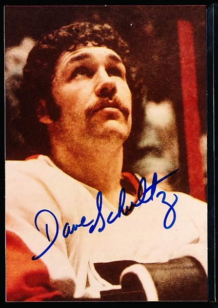 Dave Schultz Autographed Photo Clean-Up Lot- 4 Photos