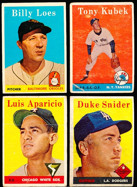 1958 Topps Bb- 4 Diff