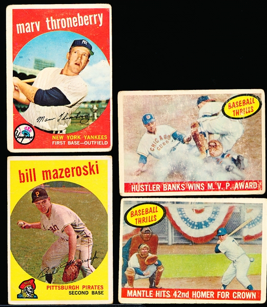 1959 Topps Bb- 4 Diff