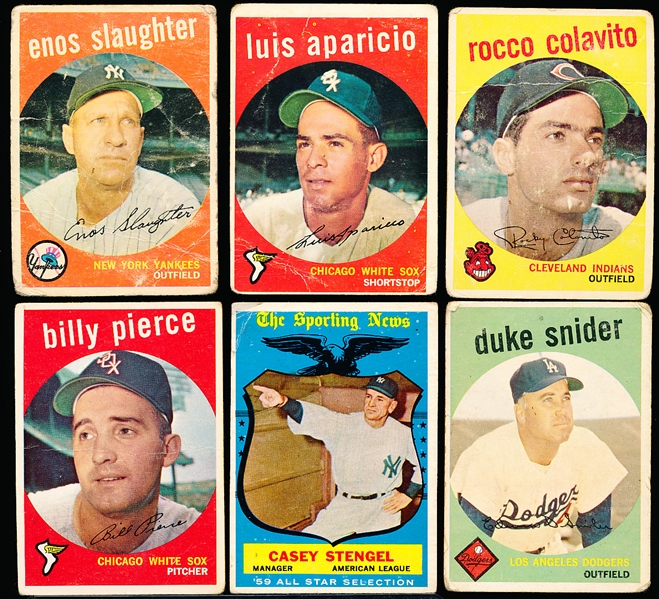 1959 Topps Bb- 6 Diff