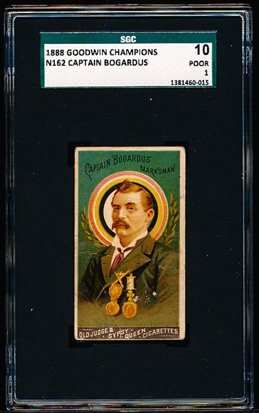 1888 N162 Goodwin Champions- Captain Bogardus- SGC 10 (Poor 1)