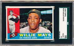1960 Topps Bb- #200 Willie Mays, Giants- SGC 55 (Vg-Ex+ 4.5)