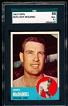 1963 Topps Baseball- #329 Lindy McDaniel, Cubs- SGC 86 (NM+ 7.5)