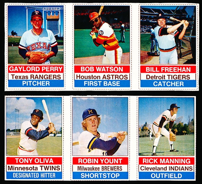 1976 Hostess Baseball Panels- 13 Panels