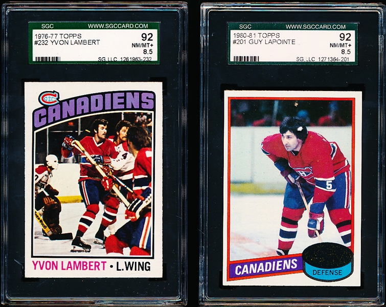 Three Hockey Cards- SGC Graded