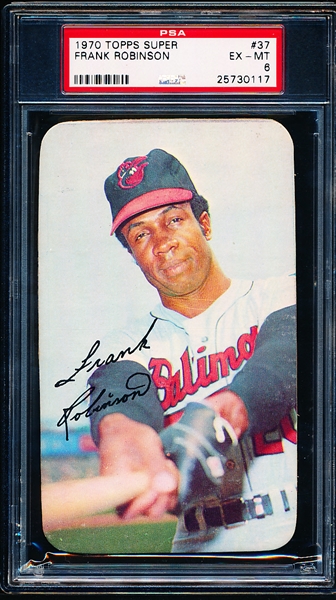 1970 Topps Bb Supers- #37 Frank Robinson, Orioles- PSA Ex-Mt 6