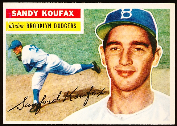 1956 Topps Baseball- #79 Sandy Koufax, Dodgers- 2nd Year Card