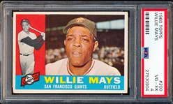 1960 Topps Baseball- #200 Willie Mays, Giants- PSA Vg-Ex 4 