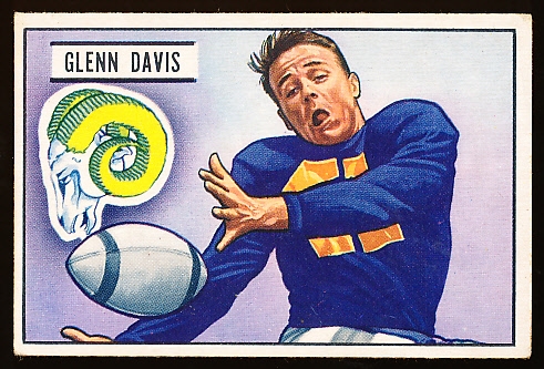 1951 Bowman Fb- #42 Glenn Davis, Rams