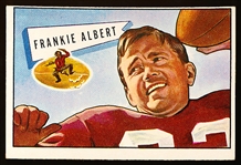 1952 Bowman Large Fb- #5 Frank Albert, 49ers