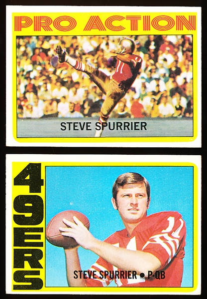 1972 Topps Fb- 2 Diff Hi#’s