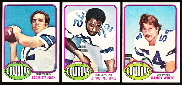 1976 Topps Fb- Cowboys- 3 Diff