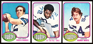 1976 Topps Fb- Cowboys- 3 Diff