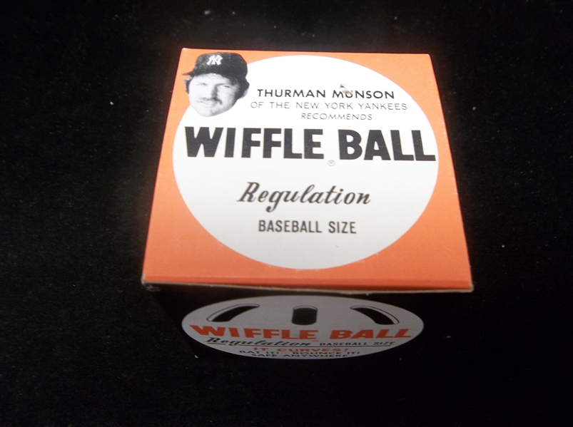 1970’s Wiffle Ball Box with Wiffle Ball- Thurman Munson Box