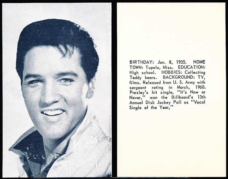 1970’s Exhibits- Elvis Presley- 5 Cards