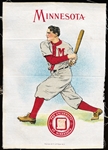 1910’s Murad? Tobacco 5 x 7 College Silk- University of Minnesota Baseball