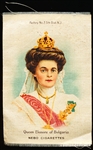1910’s Nebo Cigarettes Queen Elenore of Bulgaria 3-1/4” x 5” Tobacco Silk