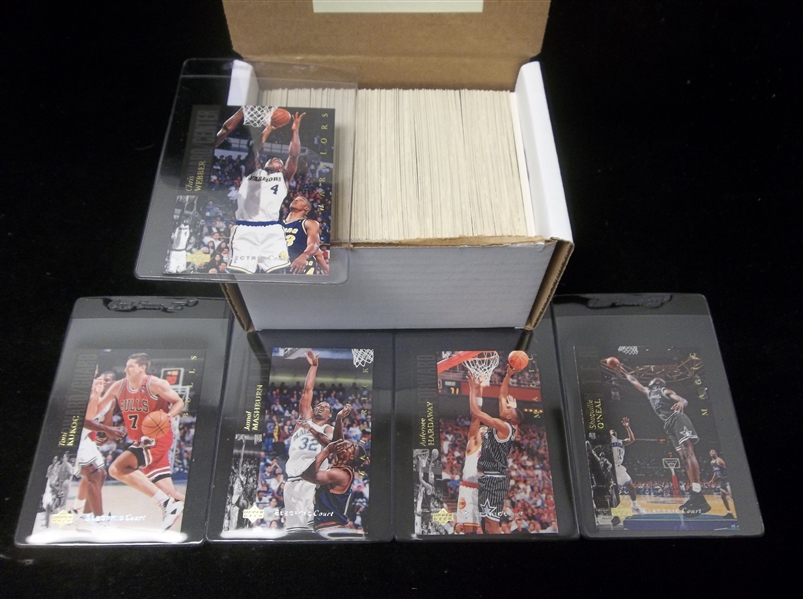 1993-94 Upper Deck SE Basketball “Electric Court” Near Complete Parallel Set- 224/225