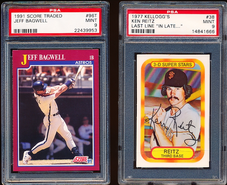 Three PSA Graded Baseball Cards