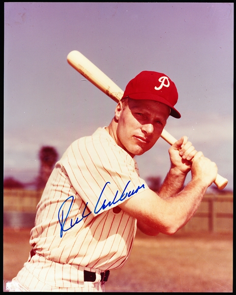 Richie Ashburn Philadelphia Phillies Autographed Color 8” x 10” Photo