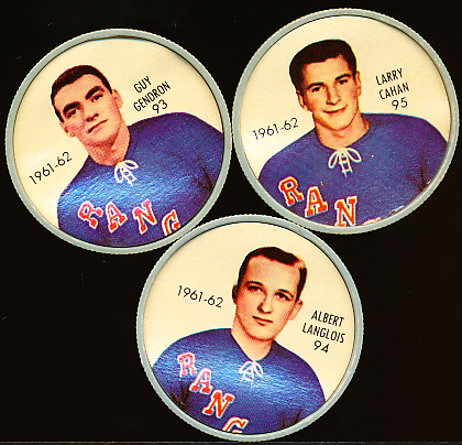 Lot Detail 1961 62 Shirriff Hockey Coins New York Rangers 7 Diff