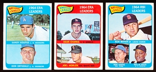 1965 Topps Baseball- 7 Diff Leaders