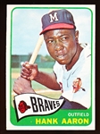 1965 Topps Baseball- #170 Hank Aaron, Braves