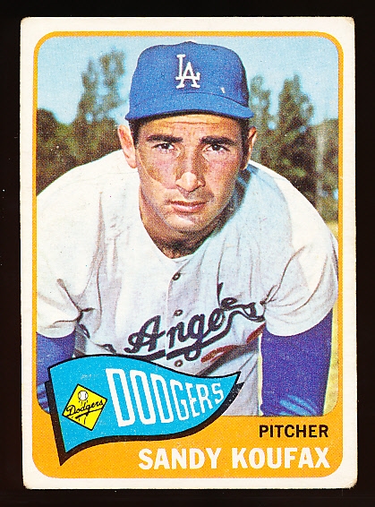 1965 Topps Baseball- #300 Sandy Koufax, Dodgers