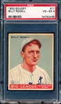 1933 Goudey Baseball- #11 Billy Rogell, Detroit Tigers- PSA Vg-Ex 4