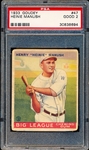 1933 Goudey Baseball- # 47 Heinie Manush, Washington- PSA Good 2