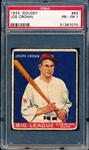 1933 Goudey Baseball- #63 Joe Cronin, Washington- PSA PR-FR 1