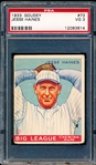 1933 Goudey Baseball- #73 Jesse Haines, Cardinals- PSA VG 3 