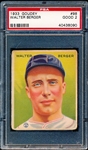 1933 Goudey Baseball- #98 Walter Berger, Braves- PSA Good 2
