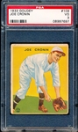 1933 Goudey Baseball- #109 Joe Cronin, Washington- PSA Vg 3
