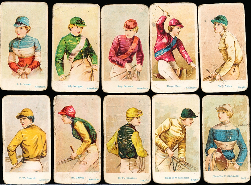 1910 American Caramel Co. “Jockey Caramels” (E47) Complete Set of 20 Jockey Cards