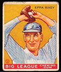 1933 Goudey Baseball- #74 Eppa Rixey, Reds