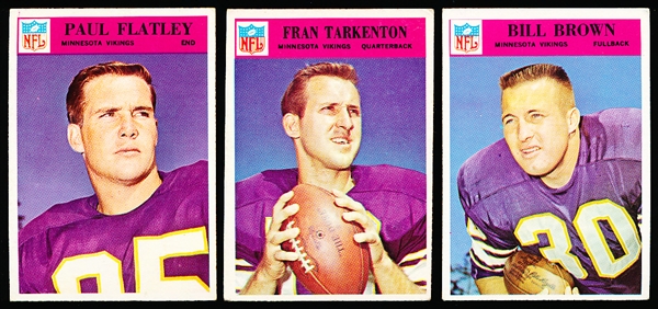 1966 Philly Fb- Minnesota Vikings- 10 Cards