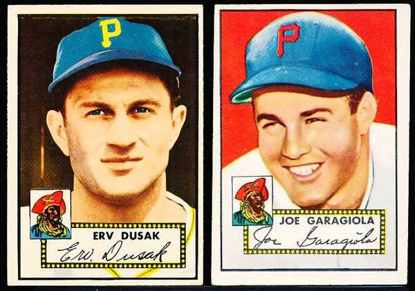 1952 Topps Baseball- 2 Diff Pirates